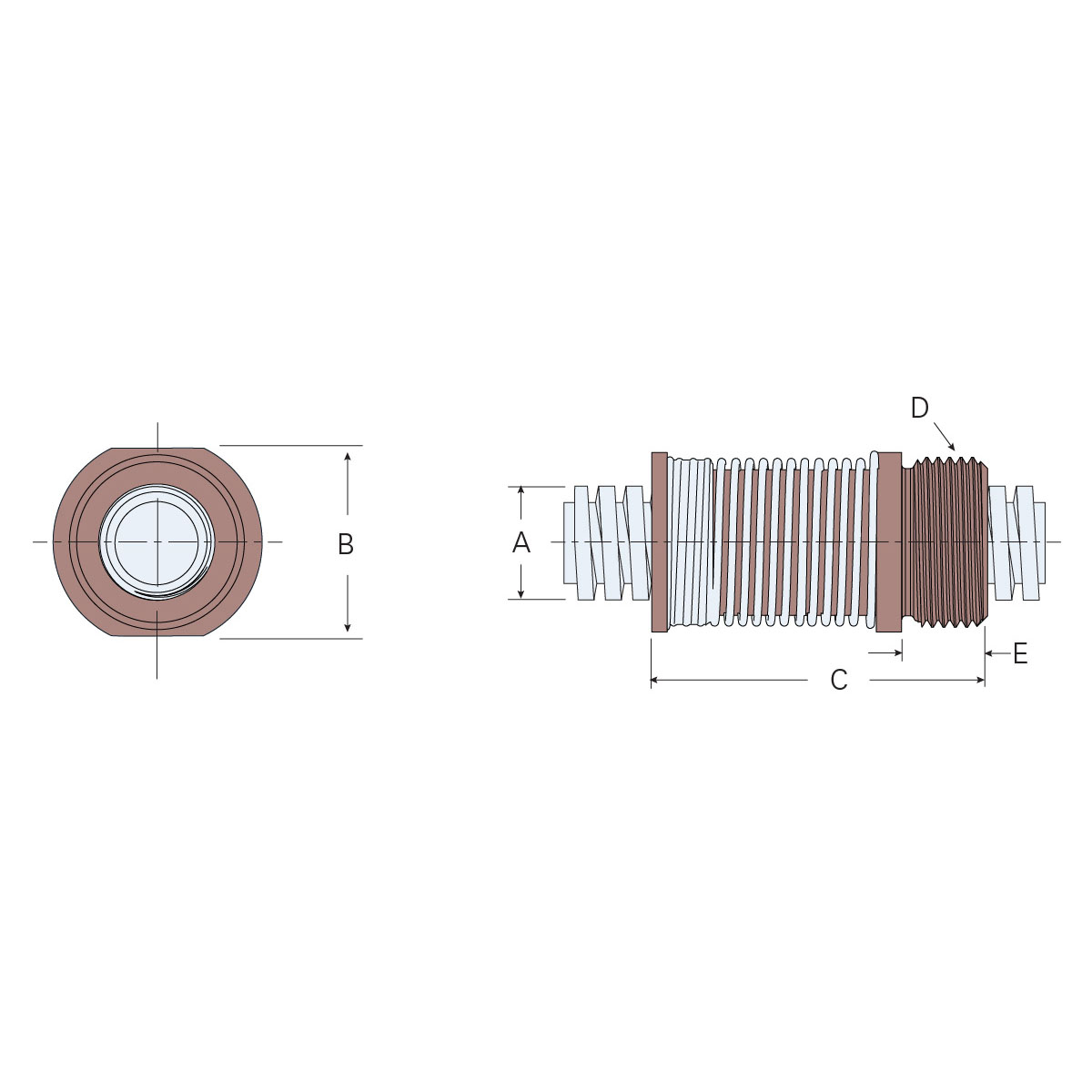 Threaded Torsional Anti Backlash Nut Gtd Gtd L Helix Linear