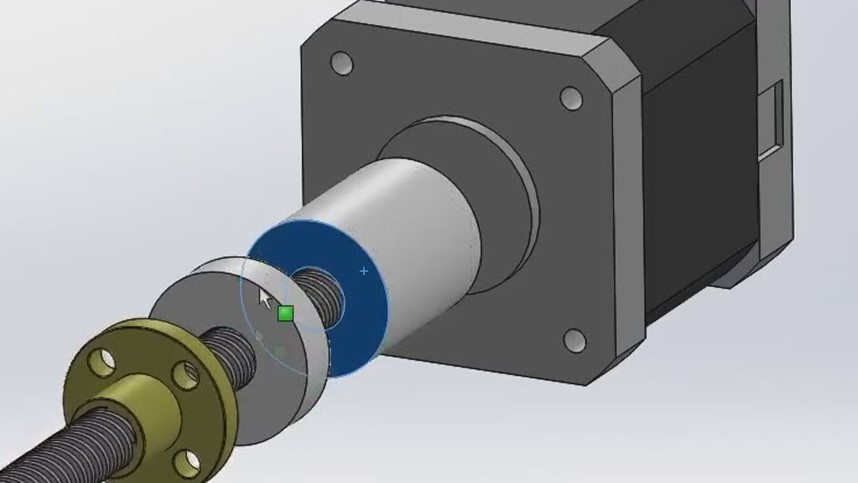 Leadscrew Connections  in Solidworks